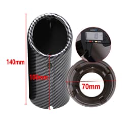 Car Styling Stainless Steel Exhaust Muffler Tip Pipe Auto Accessories For VW Volkswagen Jetta MK6 1.4T Golf 6 Golf 7 MK7 1.4T