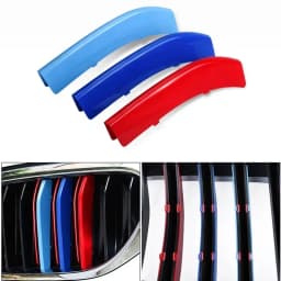 3pcs Car Front Grille Strip For BMW X3 E83 2003-2010 F25 2011-2017 G01 2018-2020 2023 M Power Performance Trim Cover Accessory