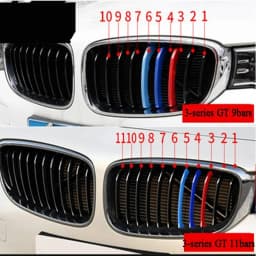 3pcs Car Front Grille Strip For BMW X3 E83 2003-2010 F25 2011-2017 G01 2018-2020 2023 M Power Performance Trim Cover Accessory