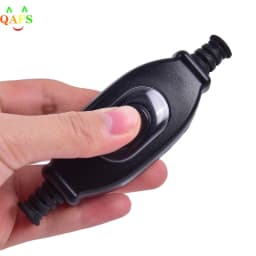 1 PCS waterproof in line switch cord switch round wire Silver contact double cut switch Dust switch 3A 250V