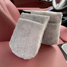 SEAMETAL 5pcs Car Polishing Wax Sponge Soft Microfiber Car Wax Applicator Mitts Foam Applicator Pad for Car Detailing Care Tool