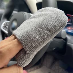SEAMETAL 5pcs Car Polishing Wax Sponge Soft Microfiber Car Wax Applicator Mitts Foam Applicator Pad for Car Detailing Care Tool