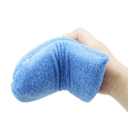 SEAMETAL 5pcs Car Polishing Wax Sponge Soft Microfiber Car Wax Applicator Mitts Foam Applicator Pad for Car Detailing Care Tool