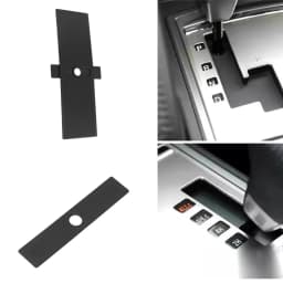 For Mitsubishi Gear Shift Panel Dust Covers Shift Lever Panel Trim Strips Rubber #8015A065 For Pajero V93 V80 V87