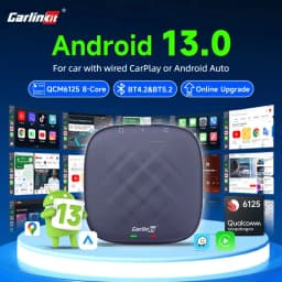 Android 13 CarlinKit Android Auto Wireless CarPlay AI TV Box QCM6125 8-Core Split Screen 64G 128G For Netflix YouTube Play Store