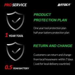 Batoca S2 4.0Ah Cordless Car Polisher Set Battery Wireless Car Polishing Machine Dual Action LCD Soft Start Polisher