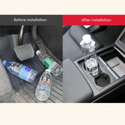 TESY For Tesla Model Y Juniper 2025 Launch Model 3 Highland 2024 Water Cup Mat Coasters Slots Non-Slip Mat Waterproof Drink Pad