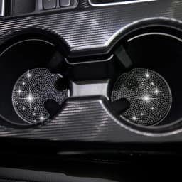 2pcs Imitation Diamond Fashion Car Cup Cushion Bling Car Cup Holder Coaster Anti-slip Popular and fashionable coasters