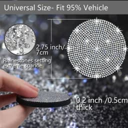 2pcs Imitation Diamond Fashion Car Cup Cushion Bling Car Cup Holder Coaster Anti-slip Popular and fashionable coasters