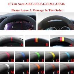 Hand Sewing Car Steering Wheel Cover Microfiber Leather Car Accessories For Mazda 3 Axela 2019 2020 CX-30 2020 MX-30 2020