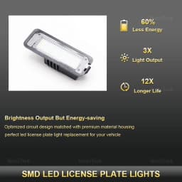 2pcs LED License Number Plate Light Lamp For VW Passat B6 CC Eos Golf 4 5 6 7 MK7 Polo Superb Seat Leon Altea Car Lamp