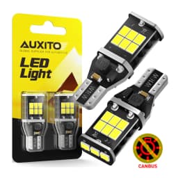 AUXITO 2Pcs Canbus T15 T16 LED Reverse Lights W16W 912 921 LED Bulb No Error Car Back Up Rear Lamp 12V 6000K White Super Bright