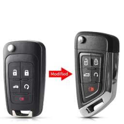 KEYYOU For Chevrolet Cruze Epica Lova Camaro Vauxhall Insignia Astra For Buick Modified 2/3/4/5 Button Remote Key Shell Case