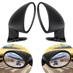 2x California Style Car Racing Side Wing Mirror Universal Classic Retro Bullet Rearview Mirror Kit For Car Replacement