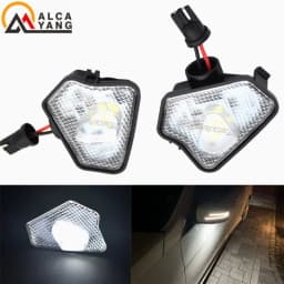 2Pcs Car LED Under Side Mirror Light Puddle Lamp for Mercedes Benz W176 X156 W204 W212 W246 W117 W218 W219 W209 W221 C117 W242