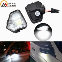 2Pcs Car LED Under Side Mirror Light Puddle Lamp for Mercedes Benz W176 X156 W204 W212 W246 W117 W218 W219 W209 W221 C117 W242