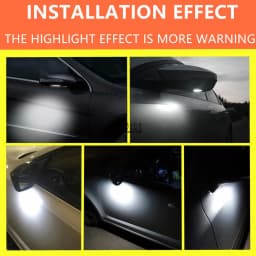 2Pcs Car LED Under Side Mirror Light Puddle Lamp for Mercedes Benz W176 X156 W204 W212 W246 W117 W218 W219 W209 W221 C117 W242