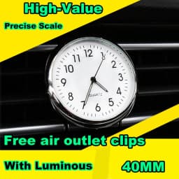 Mini Watch Car Quartz Universal Car Clock Stick-On Electronic Watch Dashboard Noctilucent Decoration For SUV Cars Accessary