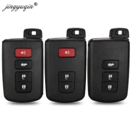 Jinyuqin 2/3/4 Buttons Remote Key Shell Case for Toyota Avalon Camry RAV4 Corolla Highlander Smart Car Key Housing Fob
