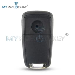 MYREMOTEKEY 5WK50079 (Round Back) Flip Key Shell 3 Button HU100 for Chevrolet Cruze Orlando Malibu Impala