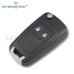 MYREMOTEKEY 5WK50079 (Round Back) Flip Key Shell 3 Button HU100 for Chevrolet Cruze Orlando Malibu Impala