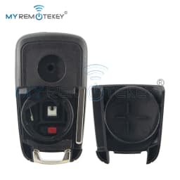 MYREMOTEKEY 5WK50079 (Round Back) Flip Key Shell 3 Button HU100 for Chevrolet Cruze Orlando Malibu Impala