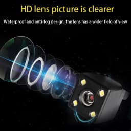 Car Mounted Camera Auto Backup Monitor 1080P Rear View HD Wide-Angle Night Vision Blind Spot Image Reverse CCD Waterproof Camera