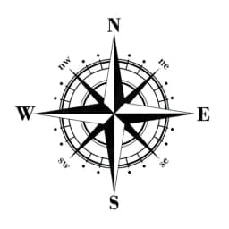 15cm Compass Sticker for Car Stickers Cover Scratches Sunscreen and Waterproof Products Decals Stylish, Personality, Cute, PVC
