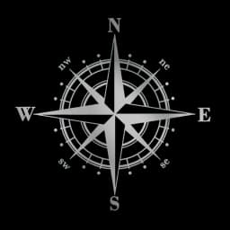 15cm Compass Sticker for Car Stickers Cover Scratches Sunscreen and Waterproof Products Decals Stylish, Personality, Cute, PVC