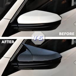 Horn Shape ABS Carbon Fiber Style Rear View Side Mirror Cover Rearview Caps For Honda For Civic 10th 2016 2017 2018 2019 2020
