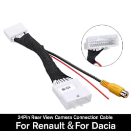 24-Pin Car Rearview Camera Adapter Wire For Renault For Dacia For Clio 4 For Dokker For Traffic For Logan Adapter Cable Parts