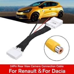 24-Pin Car Rearview Camera Adapter Wire For Renault For Dacia For Clio 4 For Dokker For Traffic For Logan Adapter Cable Parts