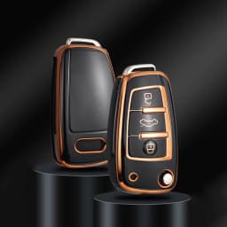 Fashion TPU Car Flip Key Case Cover Shell For Audi A1 A3 8P 8L A4 A5 B6 B7 A6 A7 C5 C6 4F Q3 Q5 Q7 Q8 TT S3 S4 S6 RS Accessories