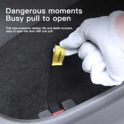 YZ For Tesla Model 3 Highland Model Y 2021-2025 Rear Door Mechanical Switch Handle Emergency Puller Button Car Accessories
