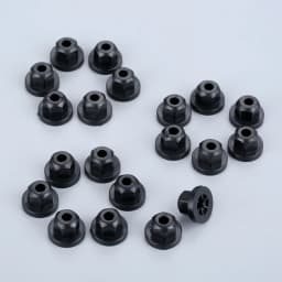 20pcs Exterior Plastic Body Nut Flange Clips for BMW Mercedes 5mm Nylon Flange Nut 10mm Hex Fit 1995-2001 7 Series 738 740 750