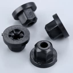 20pcs Exterior Plastic Body Nut Flange Clips for BMW Mercedes 5mm Nylon Flange Nut 10mm Hex Fit 1995-2001 7 Series 738 740 750