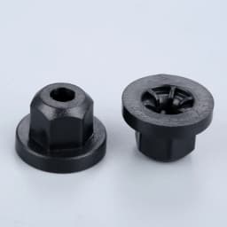 20pcs Exterior Plastic Body Nut Flange Clips for BMW Mercedes 5mm Nylon Flange Nut 10mm Hex Fit 1995-2001 7 Series 738 740 750