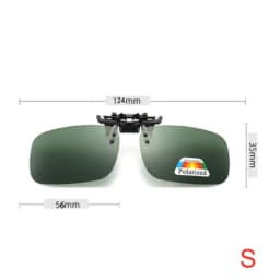 Unisex Grey Lenses Polarized Sunglasses Clip on Flip Up Men Women UV 380 Driving Fishing Night Vision Glasses Clips Anti Glare