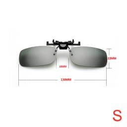 Unisex Grey Lenses Polarized Sunglasses Clip on Flip Up Men Women UV 380 Driving Fishing Night Vision Glasses Clips Anti Glare