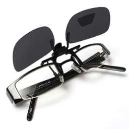 Unisex Grey Lenses Polarized Sunglasses Clip on Flip Up Men Women UV 380 Driving Fishing Night Vision Glasses Clips Anti Glare