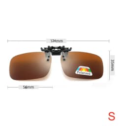 Unisex Grey Lenses Polarized Sunglasses Clip on Flip Up Men Women UV 380 Driving Fishing Night Vision Glasses Clips Anti Glare
