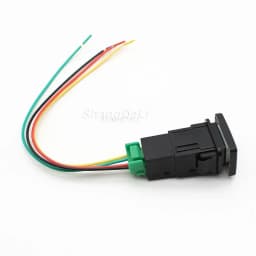 Orange LED Light power on off steering wheel heat switch button for Mitsubishi Outlander Eclipse Cross 2018 Pajero Sport triton
