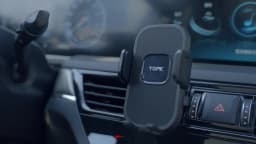 TOPK Metal Hook Car Phone Holder Air Vent Mount Stand for All Smartphones Upgraded Automobile Cell Phone Holder
