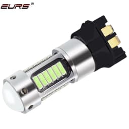 2pcs PW24W PWY24W Led Turn Signal Lamp 4014 30smd DRL Daytime Running Lights CANBUS Car LED Fog Lamp White Red Amber Blue