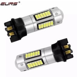 2pcs PW24W PWY24W Led Turn Signal Lamp 4014 30smd DRL Daytime Running Lights CANBUS Car LED Fog Lamp White Red Amber Blue