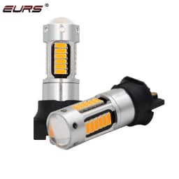 2pcs PW24W PWY24W Led Turn Signal Lamp 4014 30smd DRL Daytime Running Lights CANBUS Car LED Fog Lamp White Red Amber Blue