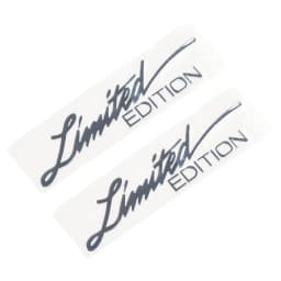 Universal 2pcs Silver Limited Edition Logo Emblem Badge Metal Sticker Decals All Models Car Accessories