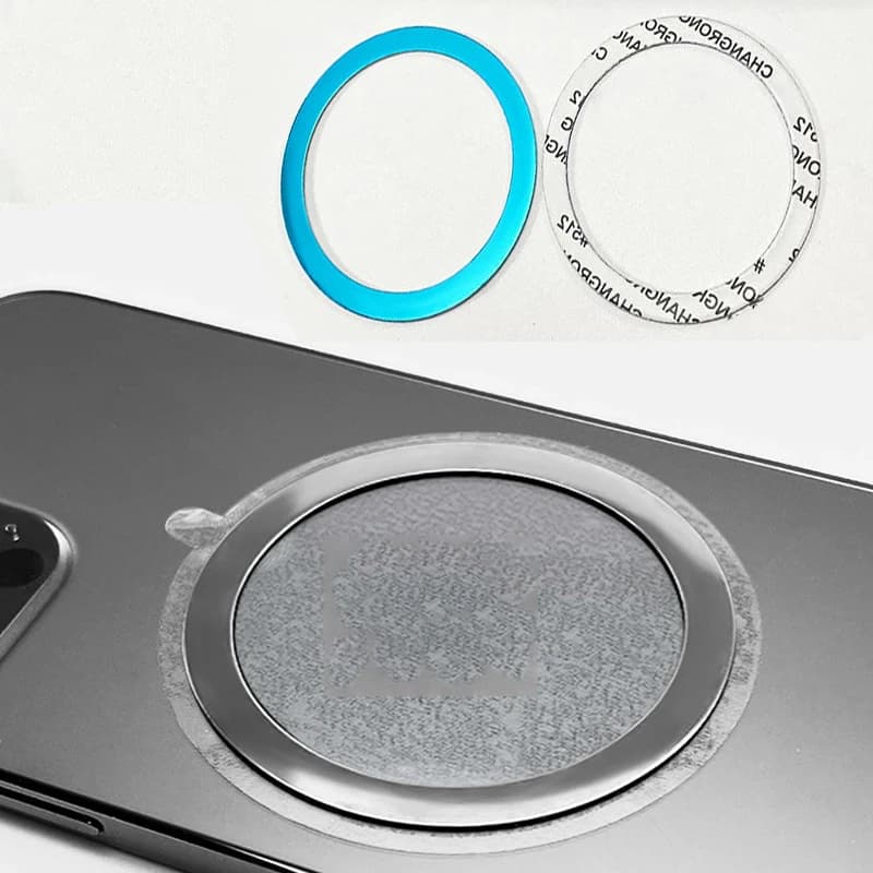 Universal Metal Rings Plate Magnetic Wireless Charger Sticker for Magsafe Wireless Charger Car Phone Holder Sheet phone holder