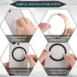 Universal Metal Rings Plate Magnetic Wireless Charger Sticker for Magsafe Wireless Charger Car Phone Holder Sheet phone holder