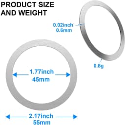 Universal Metal Rings Plate Magnetic Wireless Charger Sticker for Magsafe Wireless Charger Car Phone Holder Sheet phone holder